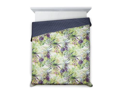 Prehoz na posteľ - Rommy s motívom exotických rastlín 200 x 220 cm